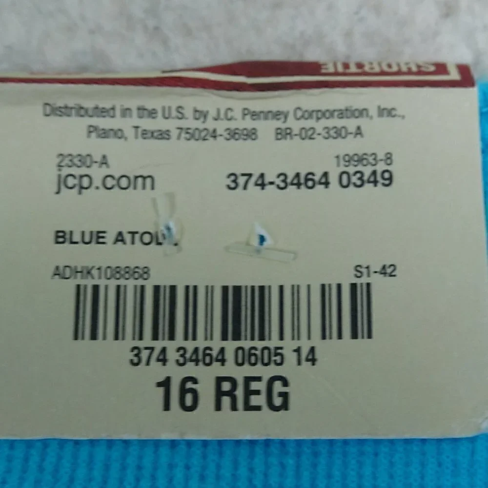 Arizona Jeans Shortie Blue Shorts Size 16